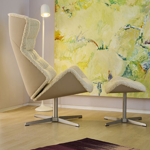 Thonet-809-poef-geel Thonet-809-poef-geel