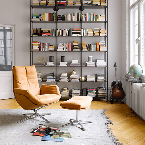 Cor-Cordia-Lounge-cognac-poef Cor-Cordia-Lounge-cognac-poef